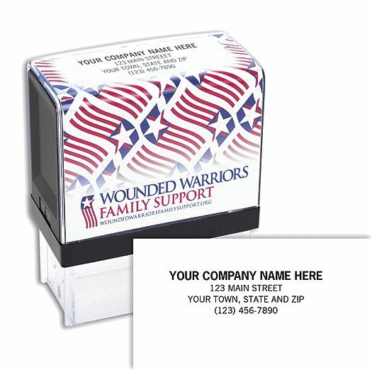 Wounded Warrior Stamp,  Self-Inking