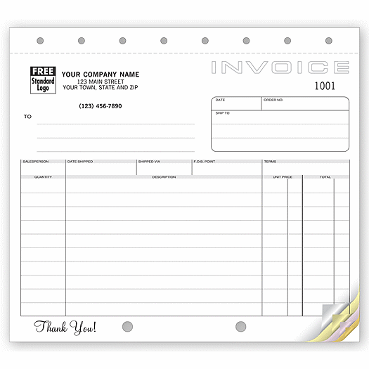 Shipping Invoices, Classic Design, Small Format