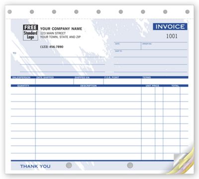 8 1/2 x 7 Shipping Invoices – Small