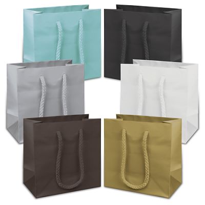 Premium Matte Laminated Euro-Shoppers, 6 1/2 x 3 1/2 x 6 1/2