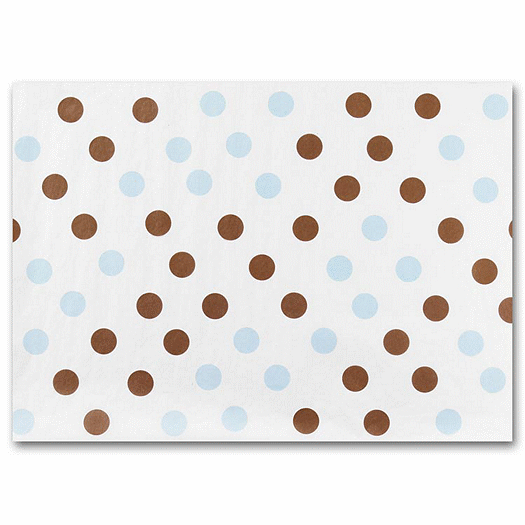 Tissue Paper -  Blue and Brown Dots - Office and Business Supplies Online - Ipayo.com