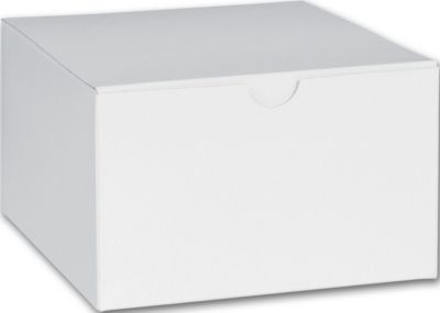 White One-Piece Gift Boxes, 5 x 5 x 3