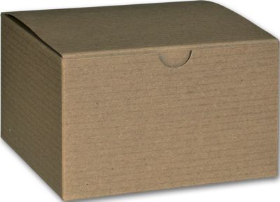 5 x 5 x 3 Kraft One-Piece Gift Boxes, 5 x 5 x 3