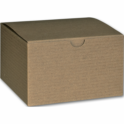 Kraft One-Piece Gift Boxes, 5 x 5 x 3 - Office and Business Supplies Online - Ipayo.com