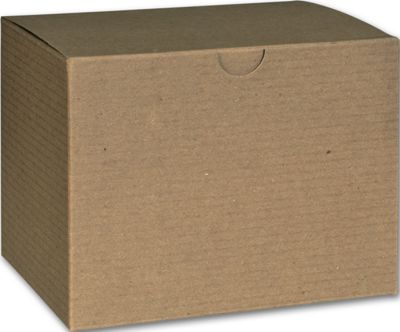 Kraft One-Piece Gift Boxes, 6 x 4 1/2 x 4 1/2 - Office and Business Supplies Online - Ipayo.com