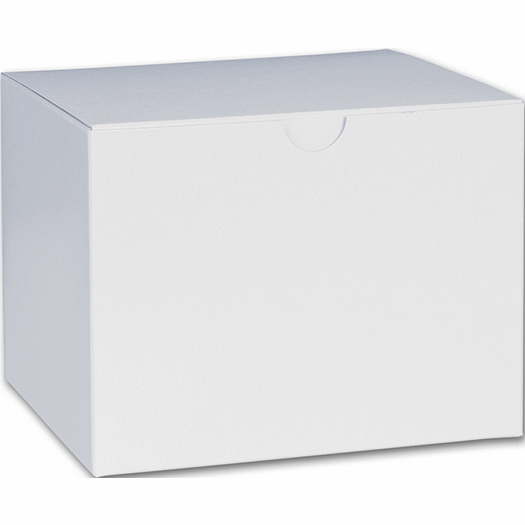 White One-Piece Gift Boxes, 6 x 4 1/2 x 4 1/2 - Office and Business Supplies Online - Ipayo.com
