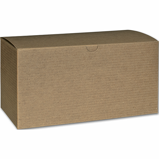 Kraft One-Piece Gift Boxes, 9 x 4 1/2 x 4 1/2 - Office and Business Supplies Online - Ipayo.com