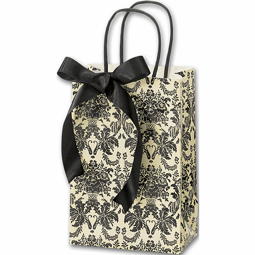 Onyx Damask Shoppers, 5 1/4 x 3 1/2 x 8 1/4 - Office and Business Supplies Online - Ipayo.com