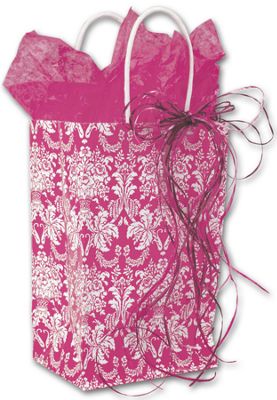 Honeysuckle Damask Shoppers, 5 1/4 x 3 1/2 x 8 1/4 - Office and Business Supplies Online - Ipayo.com