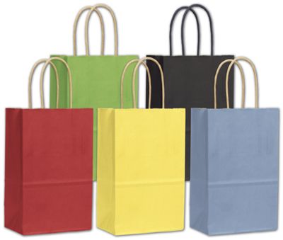 5 1/4 x 3 1/2 x 8 1/4 Varnish Stripe Shoppers, 5 1/4 x 3 1/2 x 8 1/4