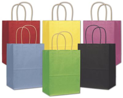 Varnish Stripe Shoppers, 8 1/4 x 4 3/4 x 10 1/2 - Office and Business Supplies Online - Ipayo.com