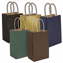 Color-on-Kraft Shoppers, 5 1/4 x 3 1/2 x 8 1/4