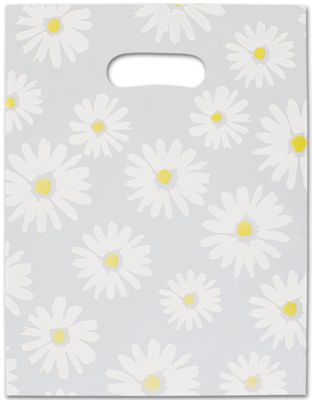 Daisy Frosted High Density Merchandise Bags, 9 x 12 - Office and Business Supplies Online - Ipayo.com