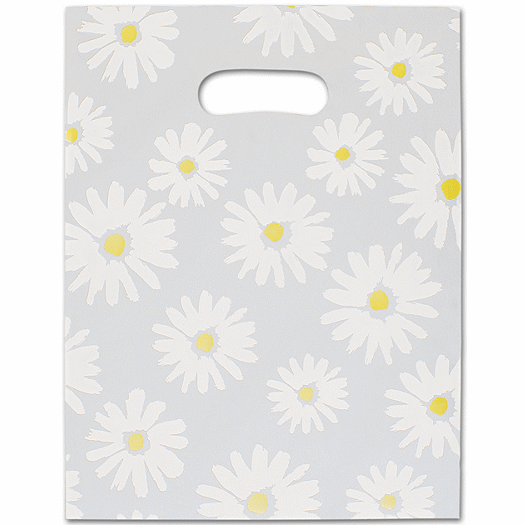 Daisy Frosted High Density Merchandise Bags, 9 x 12 - Office and Business Supplies Online - Ipayo.com