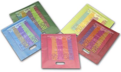 Colored Frosted High Density Merchandise Bags, 12 x 15 - Office and Business Supplies Online - Ipayo.com