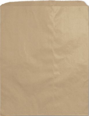 Kraft Paper Merchandise Bags, 12 x 15