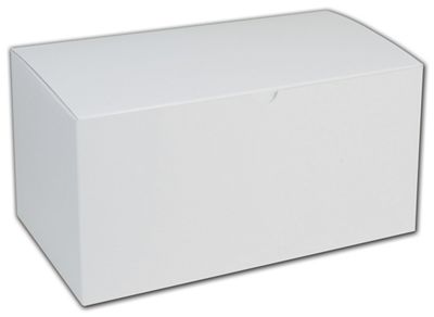 White One-Piece Gift Boxes, 12 x 6 x 6