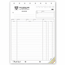 8 1/2 x 11 Classic Design, Large Format Shipping Invoices