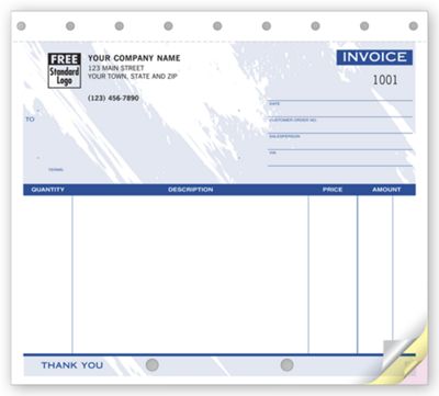 8 1/2 x 7 Invoices – Small Unlined