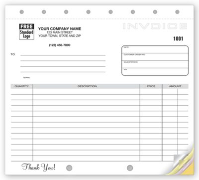 Classic Design, Lined Small Format Invoices - Office and Business Supplies Online - Ipayo.com