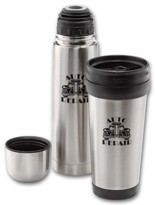 8 1/4 x 11 1/2 Stainless Insulated Bottle and Tumbler Set