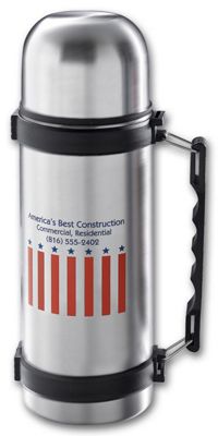 10 1/2 H X 3 1/2 Dia 24 oz. Flask