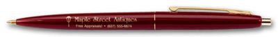 5 1/2  X 3/8 BIC Clic Pen – Gold