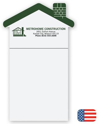3 1/2 x 4 1/4 BIC House Notepad Magnets
