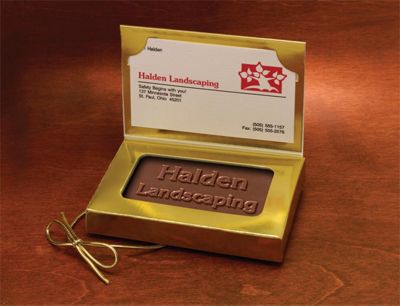 Custom Chocolate Business Card