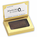 Thank customers or gain new business with this delicious reminder, easily personalized with your card for a compact and affordable gift. Choose silver or gold display boxes. Guaranteed in-stock.