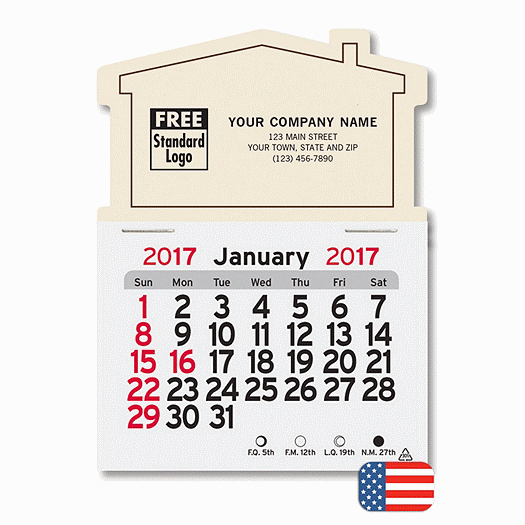 Monthly Magnetic House Calendar - Office and Business Supplies Online - Ipayo.com