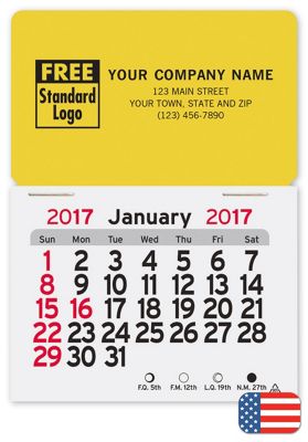2017 Monthly Magnetic Rectangle Calendar