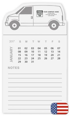 BIC Magnetic Van Shaped Calendar with Notepad - Office and Business Supplies Online - Ipayo.com