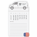 3 1/2  X 6 2017 BIC Magnetic Van Shaped Calendar with Notepad