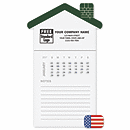 3 1/2 x 6 9/16 2017 BIC Magnetic House Shaped Calendar with Notepad