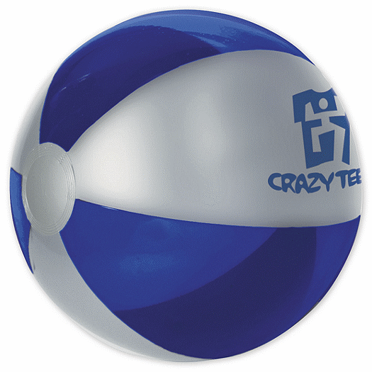 16  Silver and Blue Beach Ball - Office and Business Supplies Online - Ipayo.com