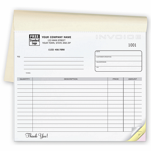 Invoices - Classic Small Lined Booked