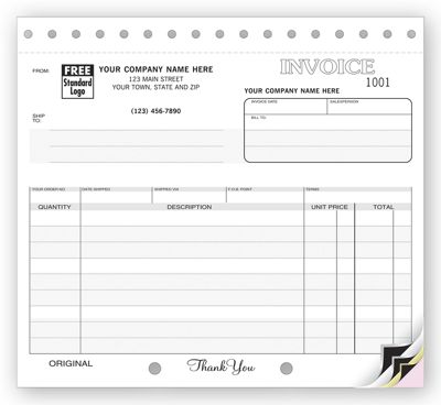 Invoices Small Classic with Mailing Label 109
