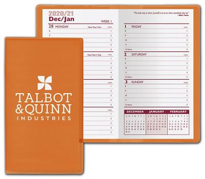 2017 Translucent Vinyl Weekly Planner