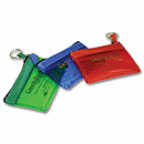 4 1/2 x 3 1/2 Keyring Zippered Pouch