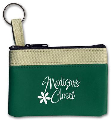 4 1/2 x 3 1/4 Keyring Zippered Classic Pouch