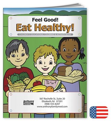 8 x 10 1/2 Feel Good! Eat Healthy Coloring Book