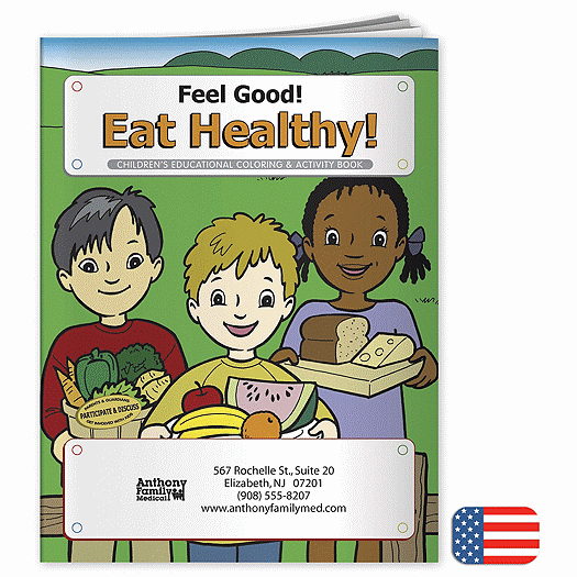 Feel Good! Eat Healthy Coloring Book - Office and Business Supplies Online - Ipayo.com