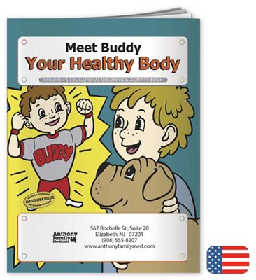 8 x 10 1/2 Your Healthy Body Coloring Book