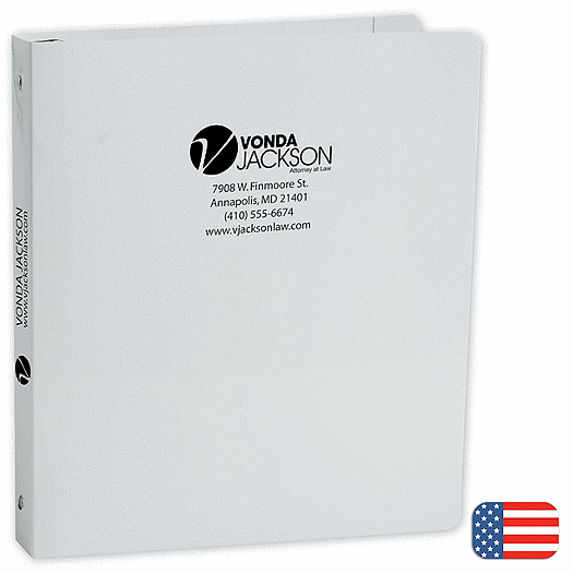 1  Three Ring Paperboard Binders w/ Ink Imprint - Office and Business Supplies Online - Ipayo.com