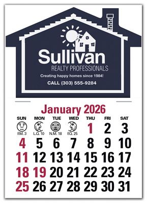 Stick Up Calendar House - Office and Business Supplies Online - Ipayo.com