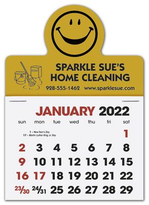 2017 Stick Up Calendar Smiley Face