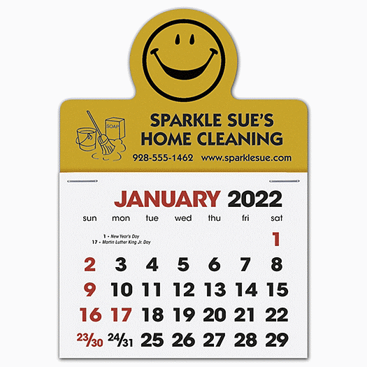 Stick Up Calendar Smiley Face - Office and Business Supplies Online - Ipayo.com