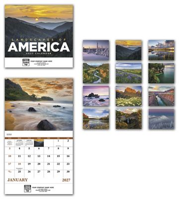 Landscapes Of America Wall Calendar