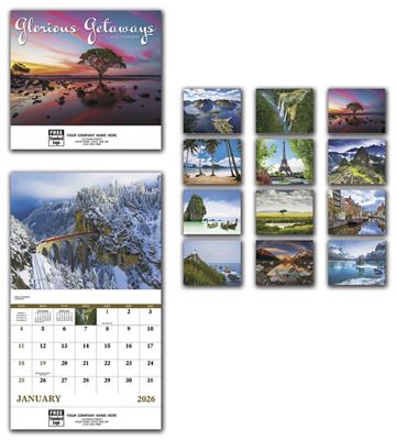 Glorious Getaways Wall Calendar - Office and Business Supplies Online - Ipayo.com
